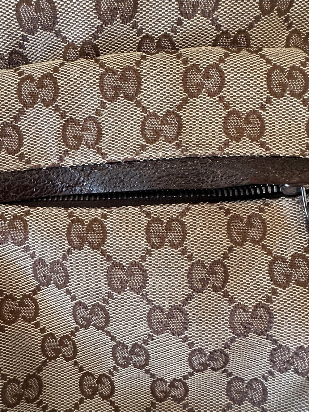 Authentic Gucci Monogram Double Pocket Messenger Bag - Picture 7 of 16
